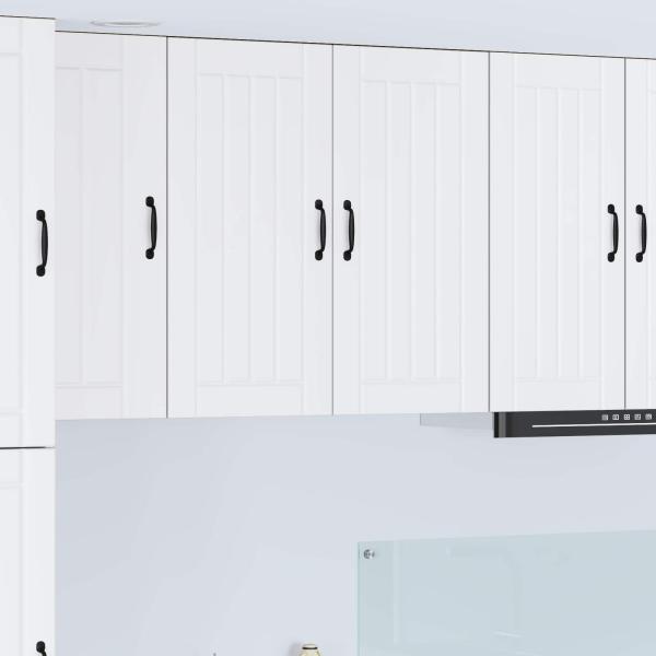 ARDEBO.de - Küchenhängeschrank mit Regal Weiß 80 x 31 x 80 cm Holzwerkstoff