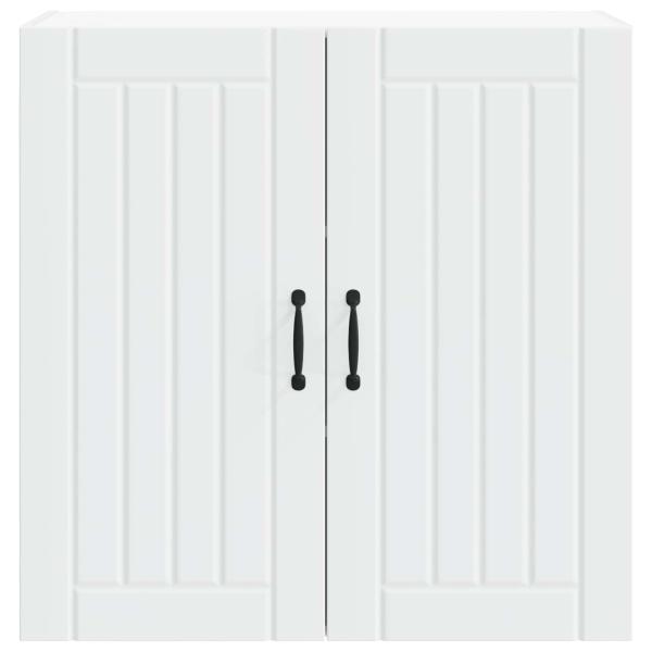 Küchenhängeschrank mit Regal Weiß 80 x 31 x 80 cm Holzwerkstoff