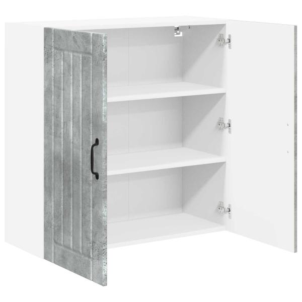 Küchenhängeschrank Beton Grau 80 x 31 x 80 cm Holzwerkstoff