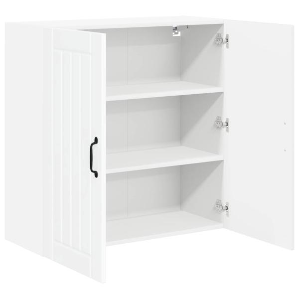 Wandschrank LUCCA Hochglanz Weiß 80 x 31 x 80 cm Holzwerkstoff
