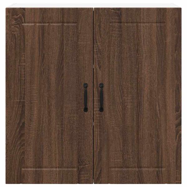 Küchenhängeschrank mit Regal Braun Eichen-Optik 80 x 31 x 80 cm