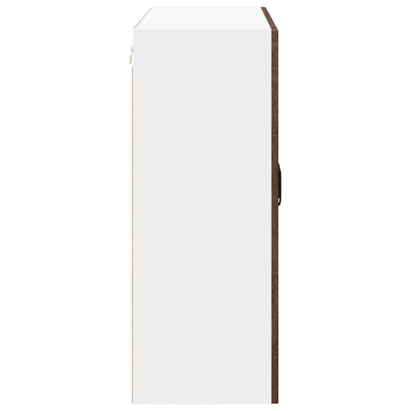 Küchenhängeschrank mit Regal Braun Eichen-Optik 80 x 31 x 80 cm