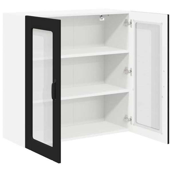 Küchenhängeschrank Schwarz 80 x 31 x 80 cm Holzwerkstoff