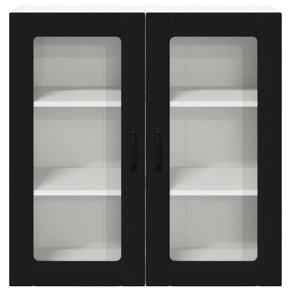 Küchenhängeschrank Schwarz 80 x 31 x 80 cm Holzwerkstoff