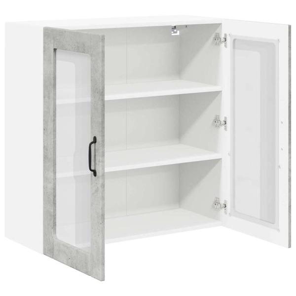 Küchenhängeschrank Beton Grau 80 x 31 x 80 cm Holzwerkstoff