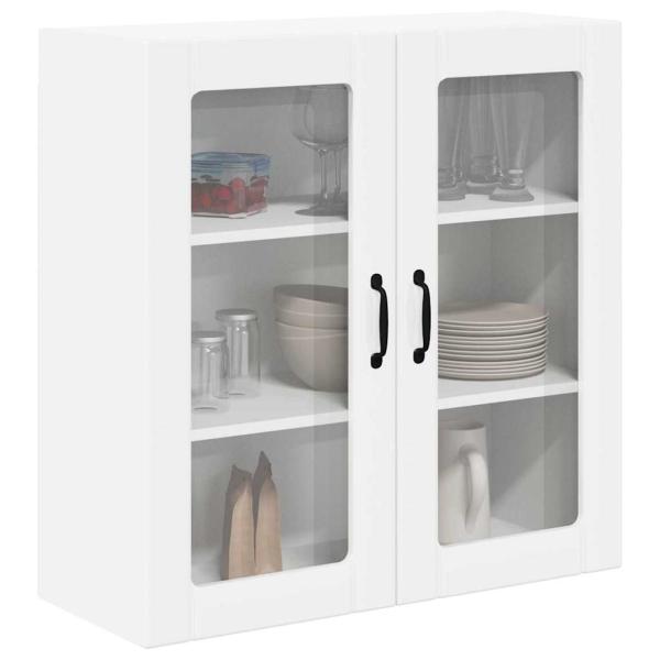 Küchenhängeschrank Hochglanz Weiß 80 x 31 x 80 cm Holzwerkstoff