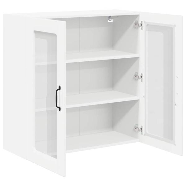 Küchenhängeschrank Hochglanz Weiß 80 x 31 x 80 cm Holzwerkstoff