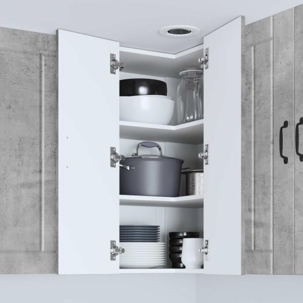 ARDEBO.de - Küchenhängeschrank Beton Grau 57 x 57 x 80 cm Holzwerkstoff