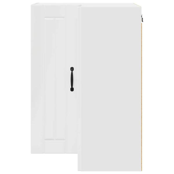 Küchenhängeschrank Hochglanz Weiß 57 x 57 x 80 cm Holzwerkstoff