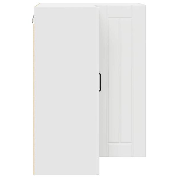 Küchenhängeschrank Hochglanz Weiß 57 x 57 x 80 cm Holzwerkstoff