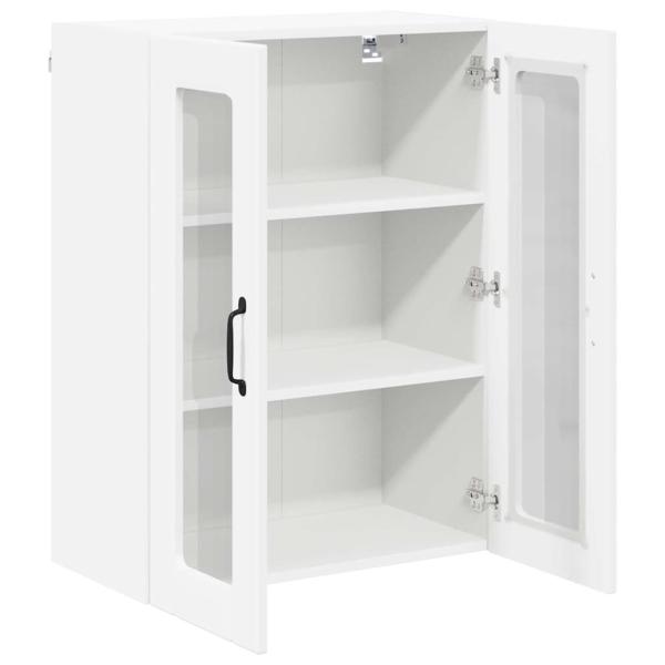Küchenhängeschrank mit Regal Weiß 60 x 31 x 80 cm Holzwerkstoff