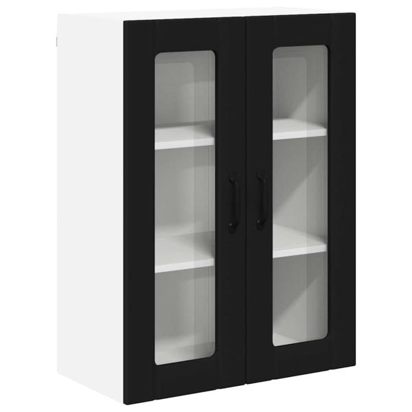 Küchenhängeschrank Schwarz 60 x 31 x 80 cm Holzwerkstoff