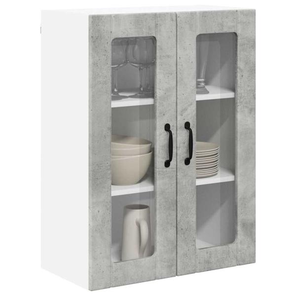 Küchenhängeschrank Beton Grau 60 x 31 x 80 cm Holzwerkstoff