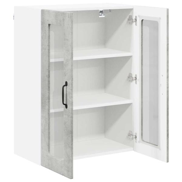 Küchenhängeschrank Beton Grau 60 x 31 x 80 cm Holzwerkstoff