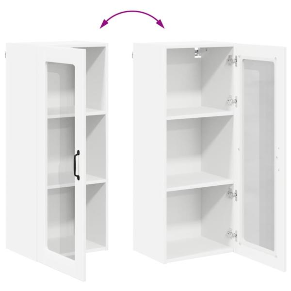 Küchenhängeschrank mit Tür Weiß 40 x 31 x 100 cm Holzwerkstoff