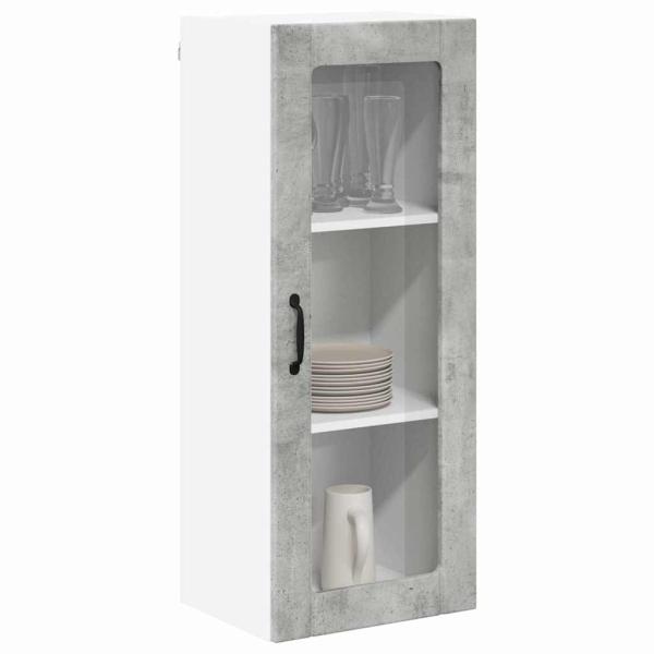 Küchenhängeschrank Beton Grau 40 x 31 x 100 cm Holzwerkstoff