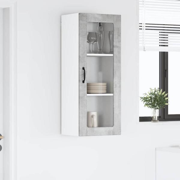 Küchenhängeschrank Beton Grau 40 x 31 x 100 cm Holzwerkstoff