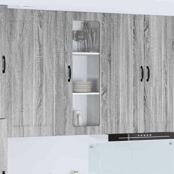 ARDEBO.de - Küchenhängeschrank Graues Sonoma 40 x 31 x 100 cm Holzwerkstoff
