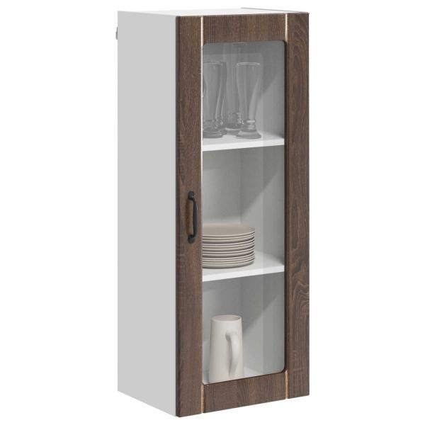 ARDEBO.de - Küchenhängeschrank mit Tür Braun Eichen-Optik 40 x 31 x 100 cm