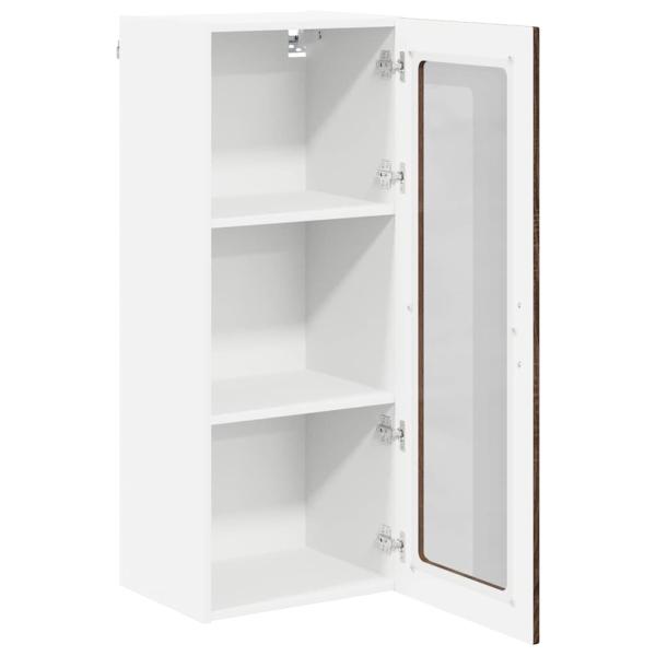 Küchenhängeschrank mit Tür Braun Eichen-Optik 40 x 31 x 100 cm