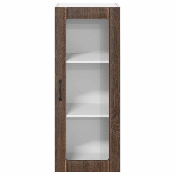 Küchenhängeschrank mit Tür Braun Eichen-Optik 40 x 31 x 100 cm