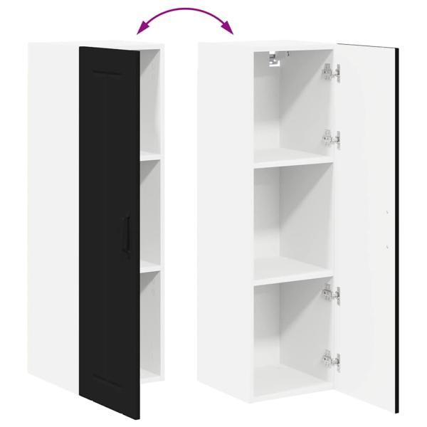 Küchenhängeschrank Schwarz 30 x 31 x 100 cm Holzwerkstoff