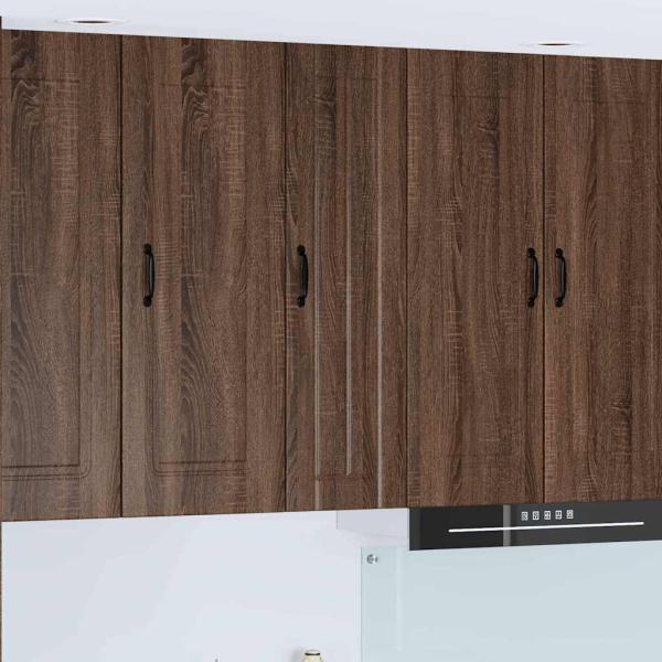 ARDEBO.de - Küchenhängeschrank mit Tür Braun Eichen-Optik 30 x 31 x 100 cm