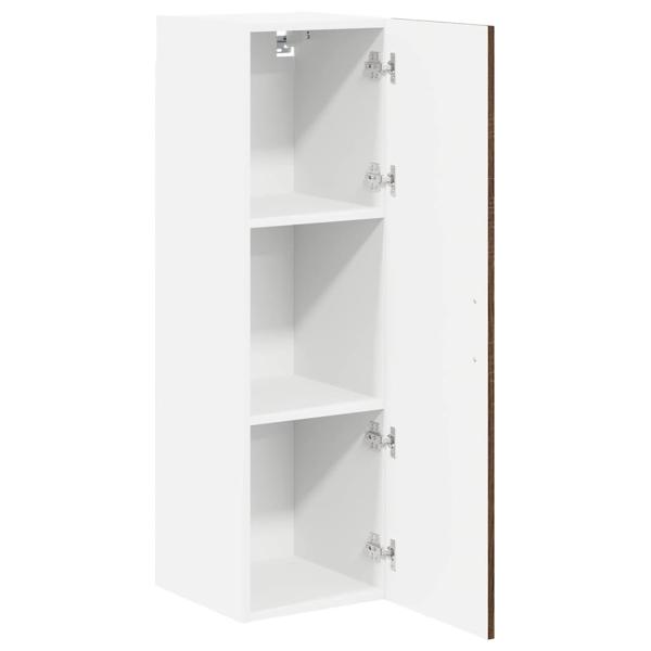 Küchenhängeschrank mit Tür Braun Eichen-Optik 30 x 31 x 100 cm