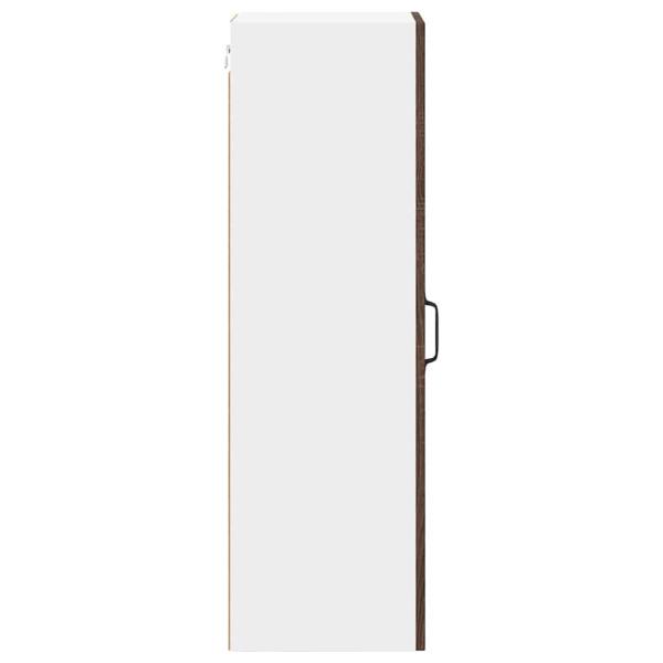 Küchenhängeschrank mit Tür Braun Eichen-Optik 30 x 31 x 100 cm