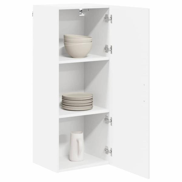Küchenhängeschrank mit Tür Weiß 40 x 31 x 100 cm Holzwerkstoff