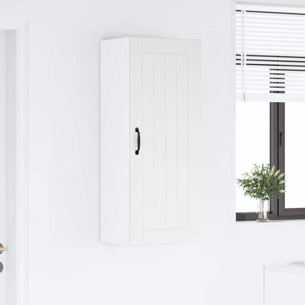 Küchenhängeschrank mit Tür Weiß 40 x 31 x 100 cm Holzwerkstoff
