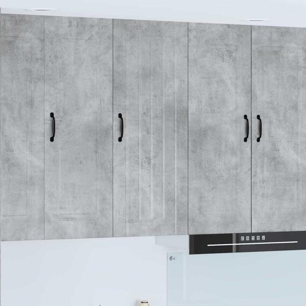 ARDEBO.de - Küchenhängeschrank Beton Grau 40 x 31 x 100 cm Holzwerkstoff