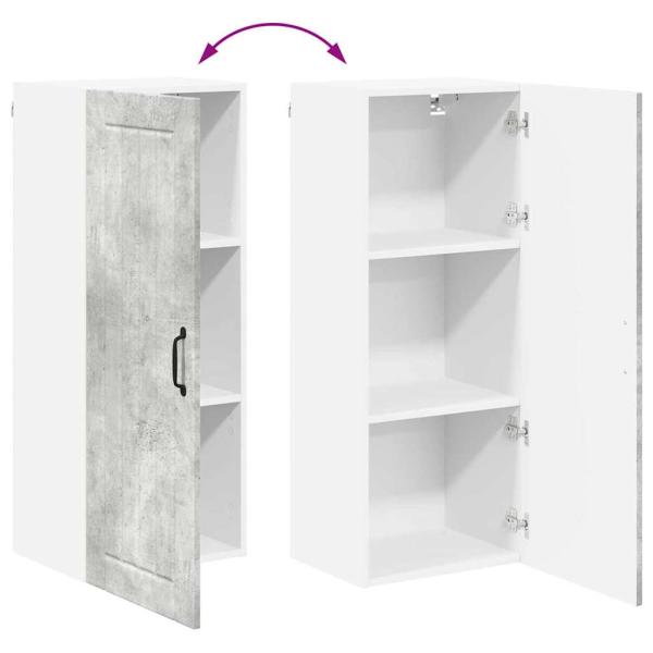 Küchenhängeschrank Beton Grau 40 x 31 x 100 cm Holzwerkstoff