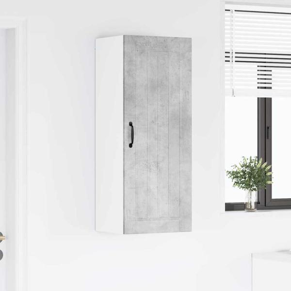 Küchenhängeschrank Beton Grau 40 x 31 x 100 cm Holzwerkstoff
