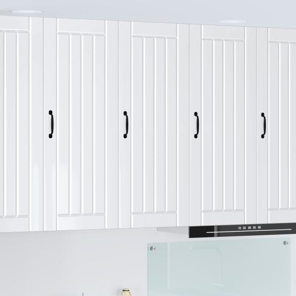 ARDEBO.de - Küchenhängeschrank mit Regal Hochglanz Weiß 40 x 31 x 100 cm