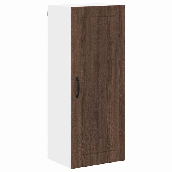 Küchenhängeschrank mit Tür Braun Eichen-Optik 40 x 31 x 100 cm