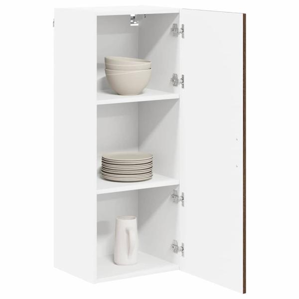 Küchenhängeschrank mit Tür Braun Eichen-Optik 40 x 31 x 100 cm