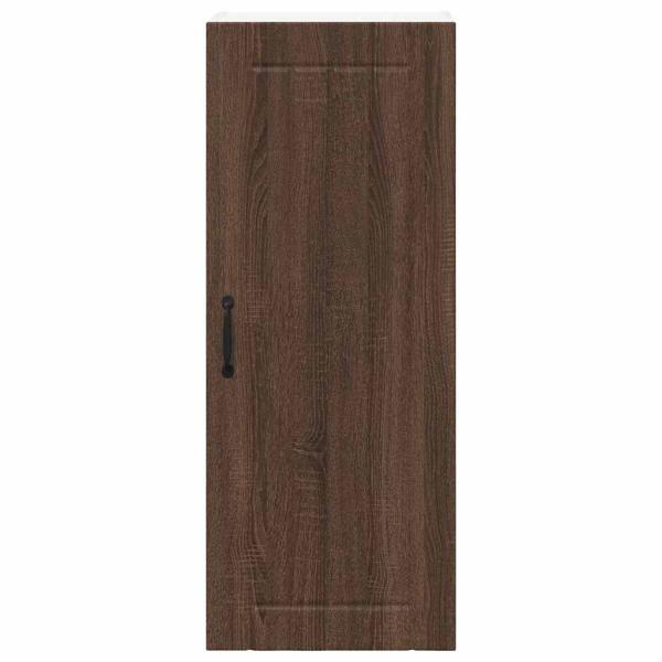 Küchenhängeschrank mit Tür Braun Eichen-Optik 40 x 31 x 100 cm