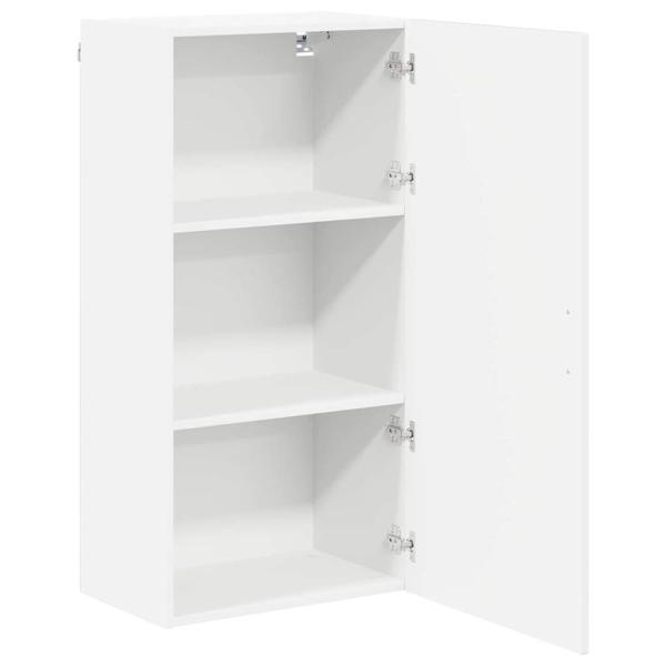 Küchenhängeschrank mit Regal Hochglanz Weiß 50 x 31 x 100 cm