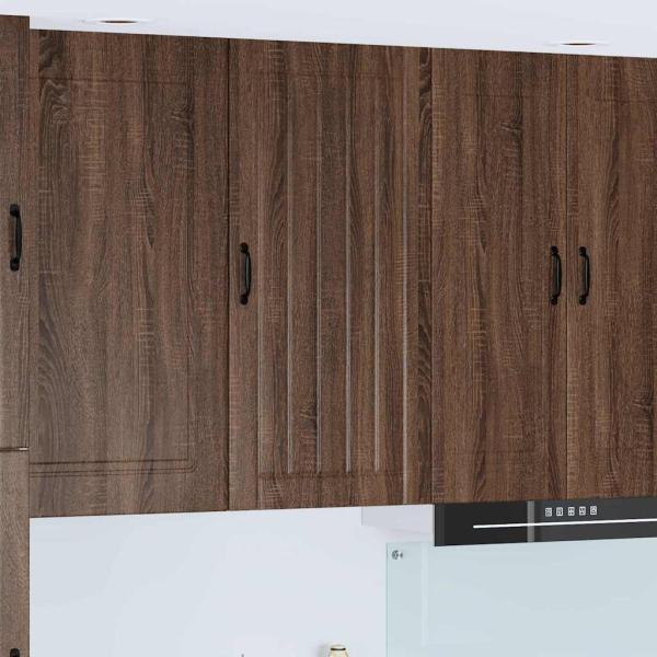 ARDEBO.de - Küchenhängeschrank mit Tür Braun Eichen-Optik 50 x 31 x 100 cm