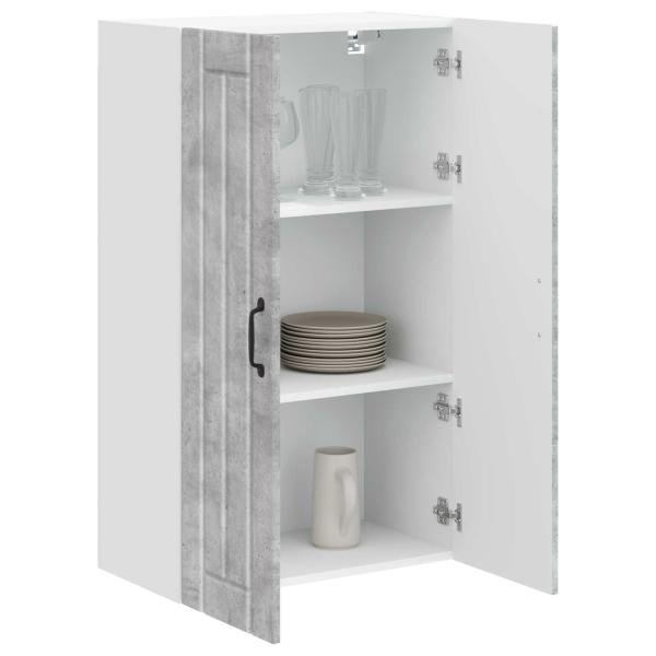 Wandschrank LUCCA Betongrau 60 x 31 x 100 cm Holzwerkstoff