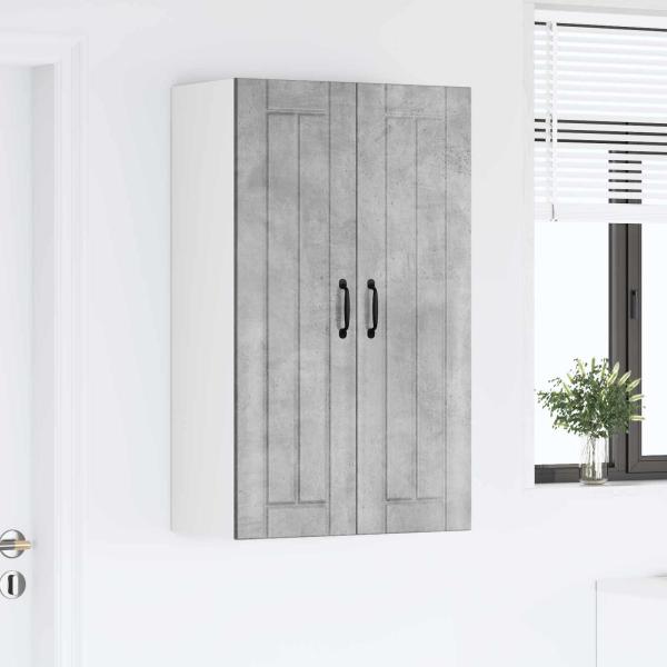 Wandschrank LUCCA Betongrau 60 x 31 x 100 cm Holzwerkstoff