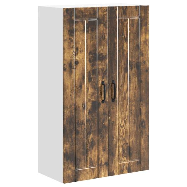 Küchenhängeschrank mit Regal Geräucherte Eiche 60 x 31 x 100 cm