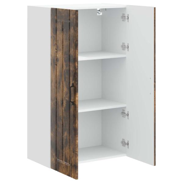 Küchenhängeschrank mit Regal Geräucherte Eiche 60 x 31 x 100 cm