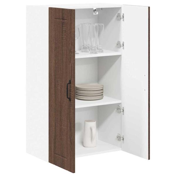 Küchenhängeschrank mit Tür Braun Eichen-Optik 60 x 31 x 100 cm