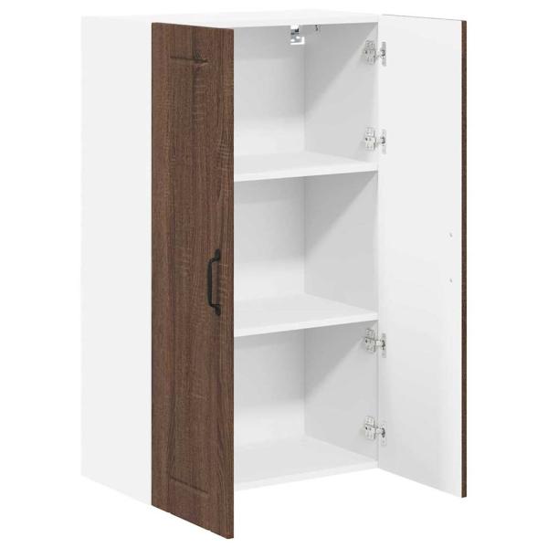 Küchenhängeschrank mit Tür Braun Eichen-Optik 60 x 31 x 100 cm