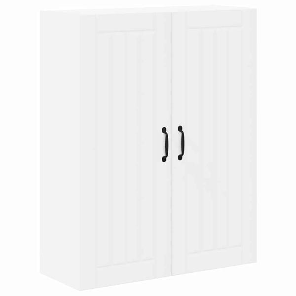 Küchenhängeschrank mit Tür Weiß 80 x 31 x 100 cm Holzwerkstoff