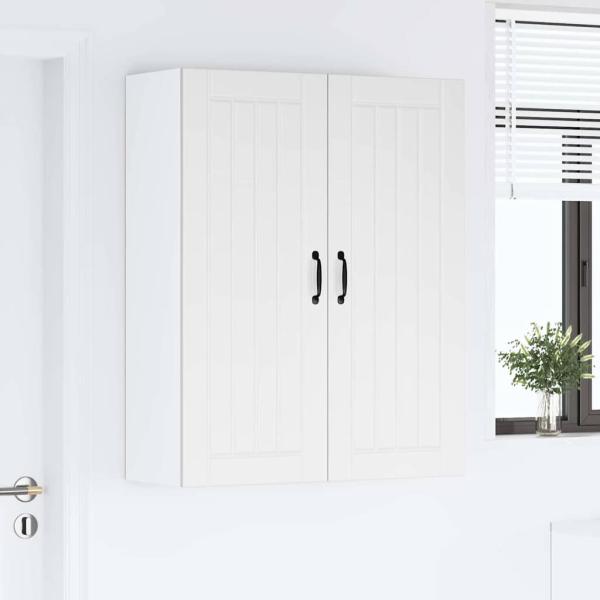 Küchenhängeschrank mit Tür Weiß 80 x 31 x 100 cm Holzwerkstoff
