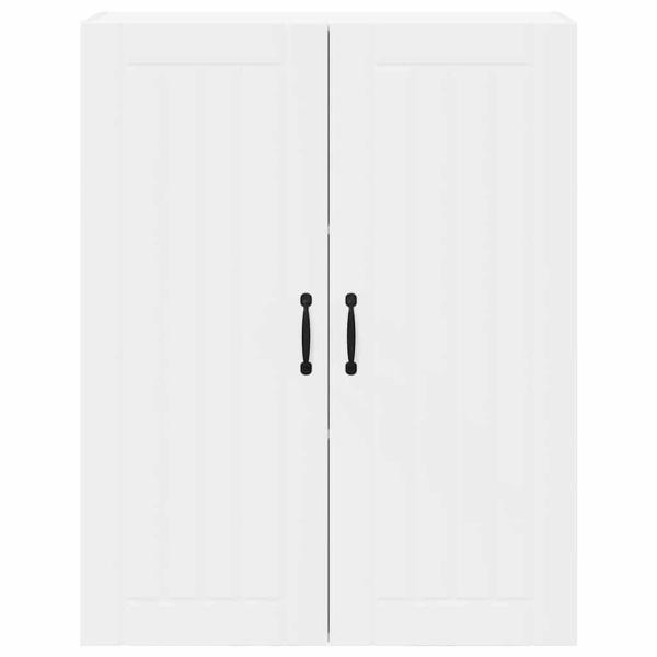 Küchenhängeschrank mit Tür Weiß 80 x 31 x 100 cm Holzwerkstoff