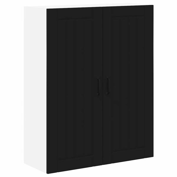 Küchenhängeschrank Schwarz 80 x 31 x 100 cm Holzwerkstoff